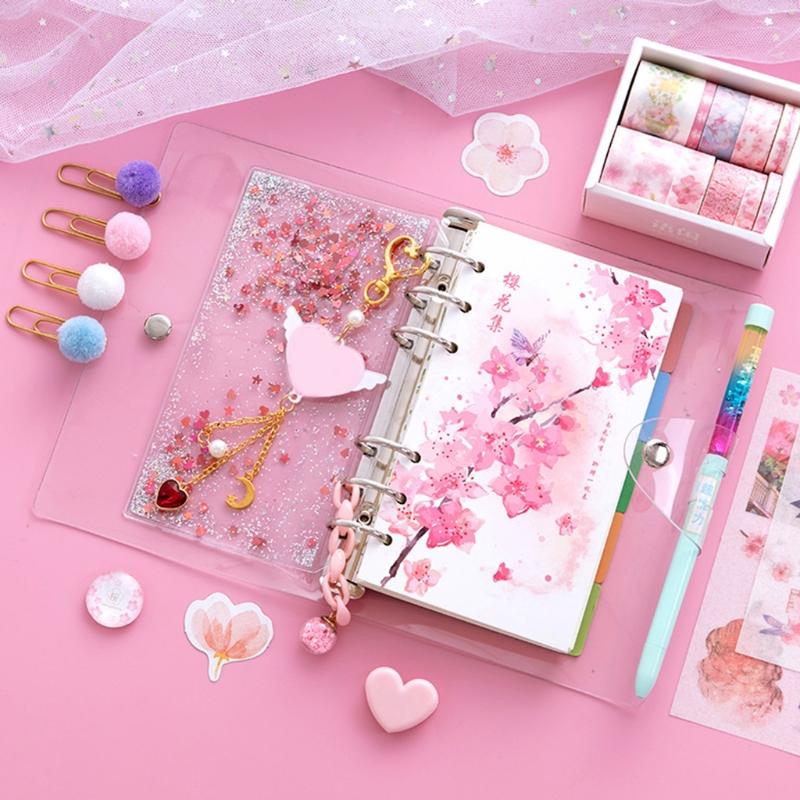Cherry Blossoms Loose Leaf Diary Notebook Journal Note Book Agenda Planner 160 Sheet Notepads, Purple;pink
Cherry Blossoms Loose Leaf Diary Notebook Journal Note Book Agenda Planner 160 Sheet Notepads, Purple;pink