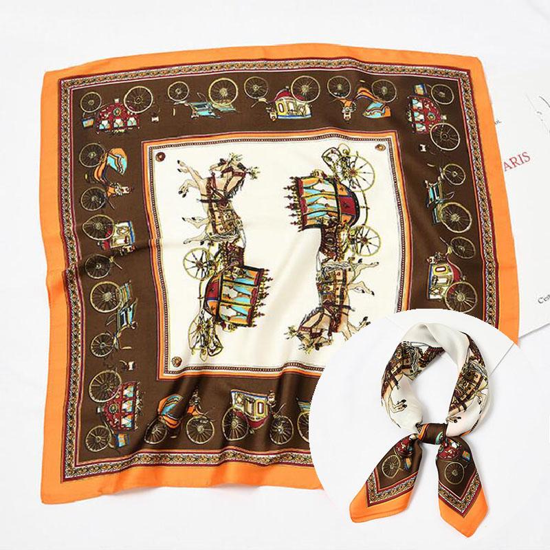 Scarves Women Scarf Silk Wrap Elegant Carriage Print Patchwork Headband Head Neck Tie Band Neckerchief Bag Decorative Square
Scarves Women Scarf Silk Wrap Elegant Carriage Print Patchwork Headband Head Neck Tie Band Neckerchief Bag Decorative Square