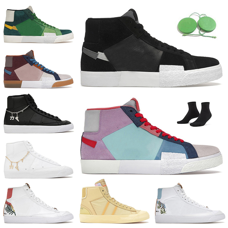 Top Fashion 2022 Women Mens Blazer Mid Casual Shoes Zooms Blazer 77 Vintage Premium Mosaic Pack Black Green Brown 77 LX Lucky Charms White Designer Sneakers Trainers, D15 36-45
Top Fashion 2022 Women Mens Blazer Mid Casual Shoes Zooms Blazer 77 Vintage Premium Mosaic Pack Black Green Brown 77 LX Lucky Charms White Designer Sneakers Trainers, D15 36-45