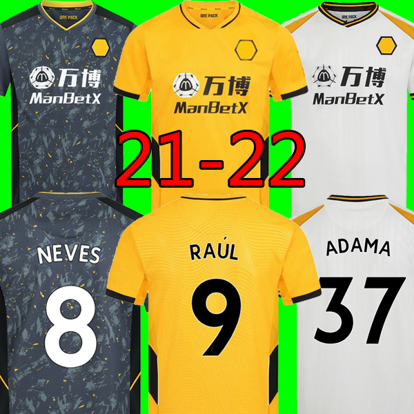 2021-22 Wolves soccer jersey RAUL NEVES GIBBS-WHITE third shirt PODENCE COADY SEMEDO NETO kit Wolverhampton Wanderers Top football shirts ADAMA uniforms Men+kids set, Home patch
2021-22 Wolves soccer jersey RAUL NEVES GIBBS-WHITE third shirt PODENCE COADY SEMEDO NETO kit Wolverhampton Wanderers Top football shirts ADAMA uniforms Men+kids set, Home patch