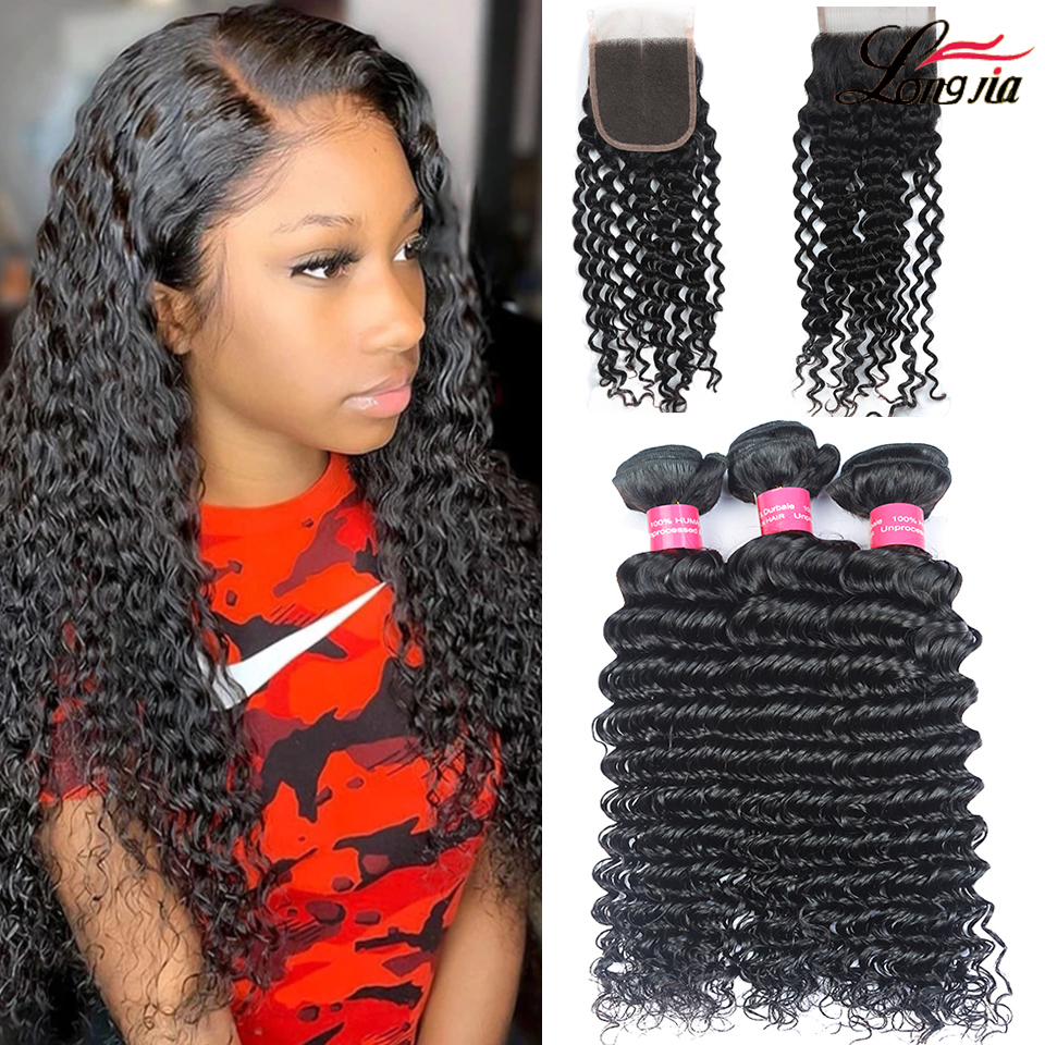 Deep Wave With Closure human Hair Bundles with 4x4 Lace Closure Brazilian hair lace closure with bundle Unprocessed Human Hair Extension, 100% virgin malaysian hair
Deep Wave With Closure human Hair Bundles with 4x4 Lace Closure Brazilian hair lace closure with bundle Unprocessed Human Hair Extension, 100% virgin malaysian hair