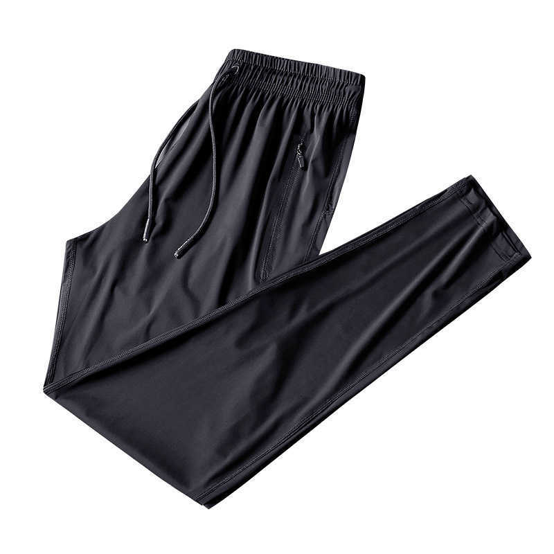 Men's pants Men Casual Pants Oversized Summer Breathable Sweatpants Elasticity Quick Drying Trousers largo Thin Mens Clothing 210930