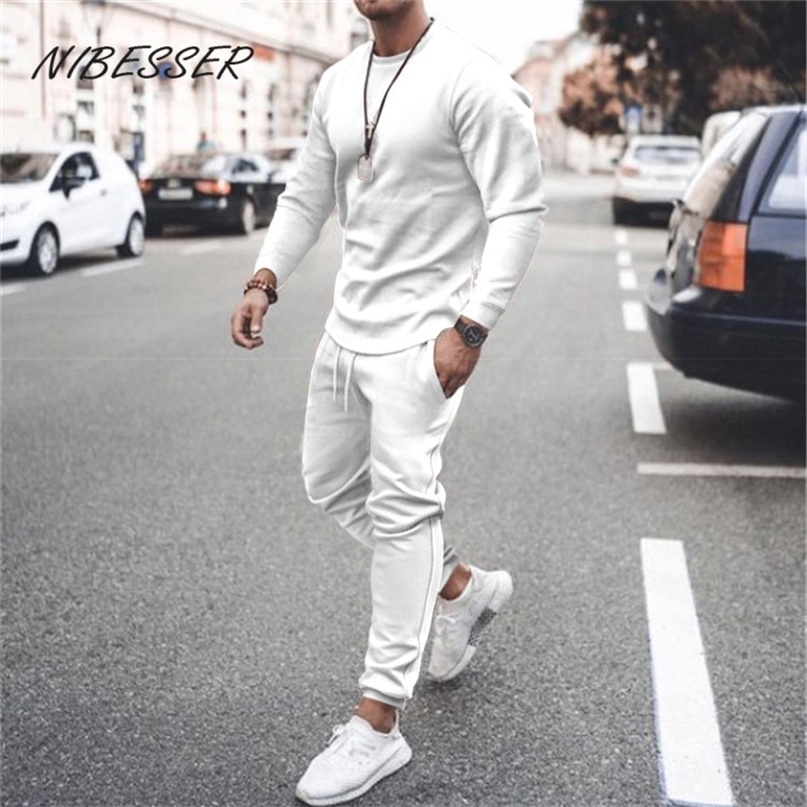 NIBESSER Men' Sportswear Jogging Sports Set Training Suits Clothes Men Gym Tights Workout Running Rashguard Tracksuit 220224, White
NIBESSER Men' Sportswear Jogging Sports Set Training Suits Clothes Men Gym Tights Workout Running Rashguard Tracksuit 220224, White
