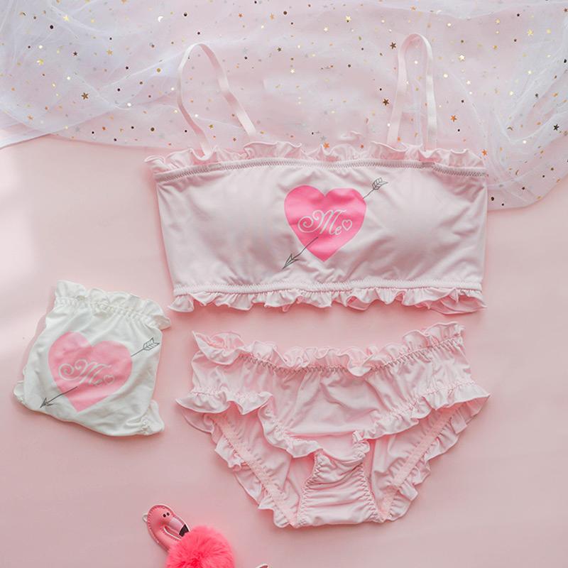 Bras Sets Kawaii Heart Women Lingerie Set Seamless Push Up Lolita Bra 2021 Lenceria Ruffle Sexy Small Girl Intimates Panty, Pig set
Bras Sets Kawaii Heart Women Lingerie Set Seamless Push Up Lolita Bra 2021 Lenceria Ruffle Sexy Small Girl Intimates Panty, Pig set