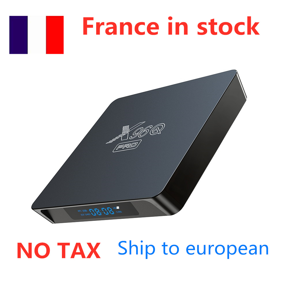 SHIP FROM France X96Q PRO tv box Android 10.0 H313 Chip 2GB 16GB 2.4G 4K Smart wifi