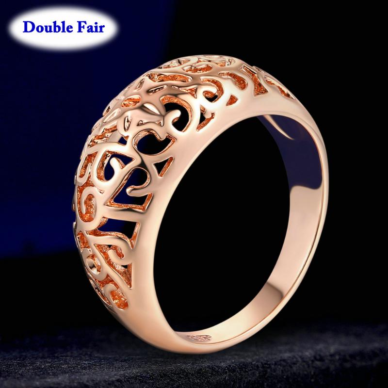 Cluster Rings Classic Design Rose Gold Color Metal Flower Hollow Fashion Jewelry For Unisex Anniversary DWR281M, Golden;silver
Cluster Rings Classic Design Rose Gold Color Metal Flower Hollow Fashion Jewelry For Unisex Anniversary DWR281M, Golden;silver