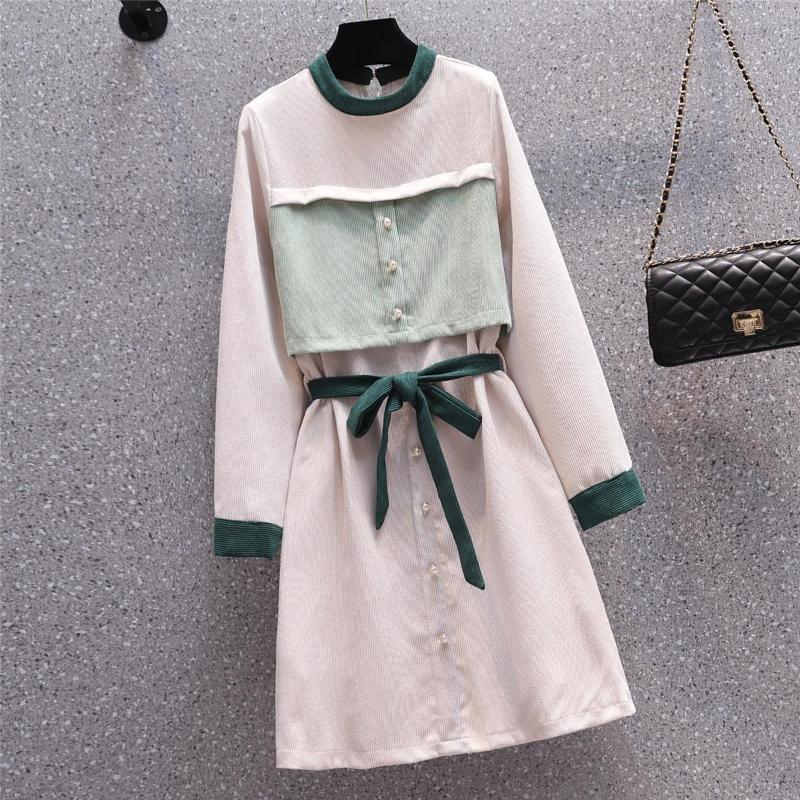 Casual Dresses Plus Size Women Corduroy Dress Elegant Midi Long With Belt Sleeve Winter Vestidos Party Autumn A-Line BIG, Apricot
Casual Dresses Plus Size Women Corduroy Dress Elegant Midi Long With Belt Sleeve Winter Vestidos Party Autumn A-Line BIG, Apricot