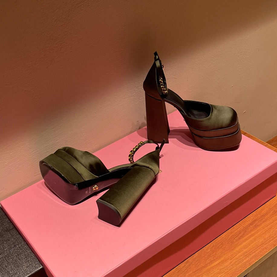 Fashion Dress shoes Green Juno Crystal-Embellished strap satin platform Pumps shoes chunky high Heels sandals women's sandals Evening Ankles, Pink lavender
Fashion Dress shoes Green Juno Crystal-Embellished strap satin platform Pumps shoes chunky high Heels sandals women's sandals Evening Ankles, Pink lavender