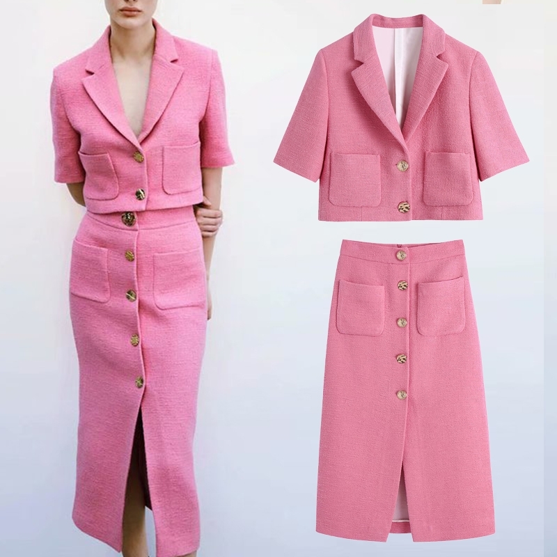 2 Pieces Women ZA Blazer+Skirt Set Vintage Stylish Notched Jacket Coats+Skirt Single Breasted Outerwear 210708, Skirt-1189
2 Pieces Women ZA Blazer+Skirt Set Vintage Stylish Notched Jacket Coats+Skirt Single Breasted Outerwear 210708, Skirt-1189