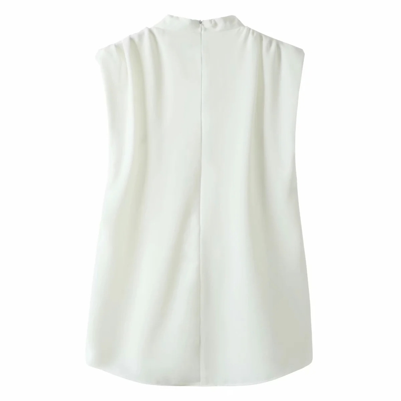 elegant sleeveless woman shirts summer white fashion ladies casual blouse korean top female shirt girls chic tops 210430