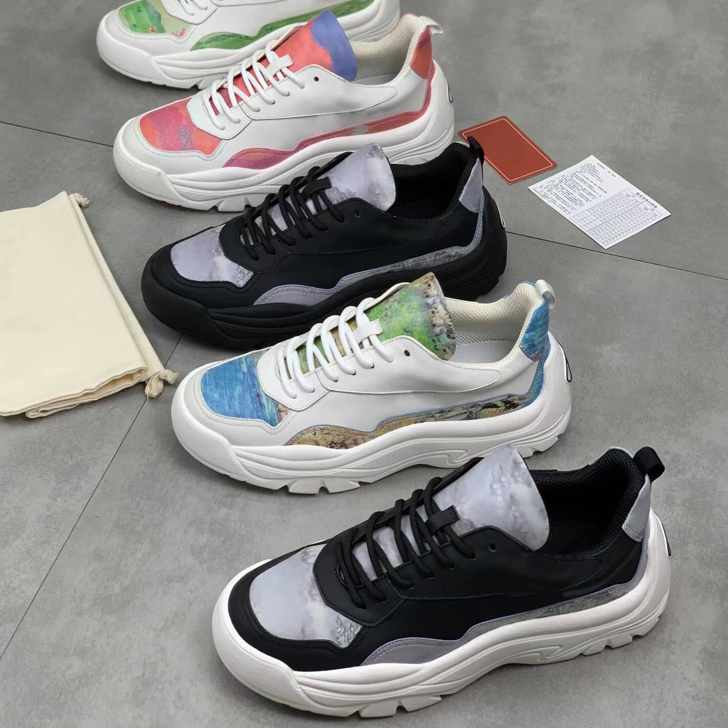 Designer Sneakers Men Gumboy Casual Shoes Calfskin Leather Suede Trainers Black White Walking Runner Shoe Designers Sneaker, 12
Designer Sneakers Men Gumboy Casual Shoes Calfskin Leather Suede Trainers Black White Walking Runner Shoe Designers Sneaker, 12