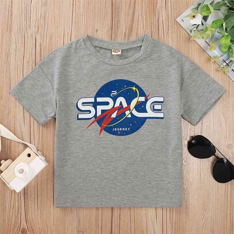 Summer Children Casual Cotton Short Sleeve O Neck Print Space Letter Gray Baby Girl Or Boys T-shirt 1-8T 210629
Summer Children Casual Cotton Short Sleeve O Neck Print Space Letter Gray Baby Girl Or Boys T-shirt 1-8T 210629