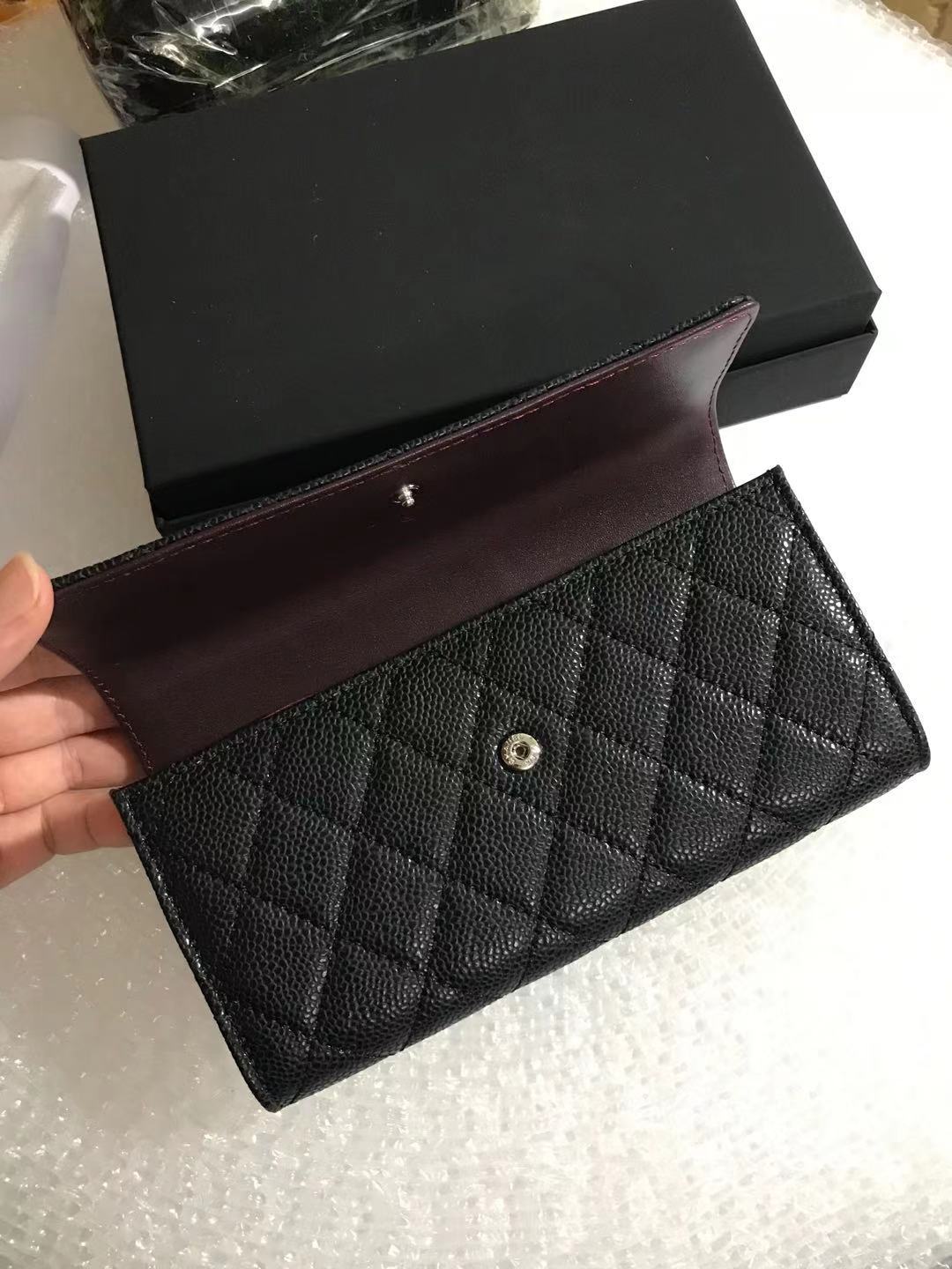 2021 selling black classic Original leather quilted wallet ladies genuine fashion clutch small purse with box, Caviar
2021 selling black classic Original leather quilted wallet ladies genuine fashion clutch small purse with box, Caviar