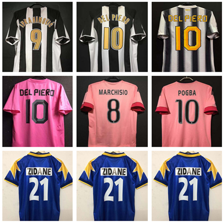 Fans Version retro soccer jersey 84 85 95 97 98 99 00 02 03 04 05 11 12 15 16 MARCHISIO POGBA DEL PIERO MATRI IBRAHIMOVIC ZIDANE