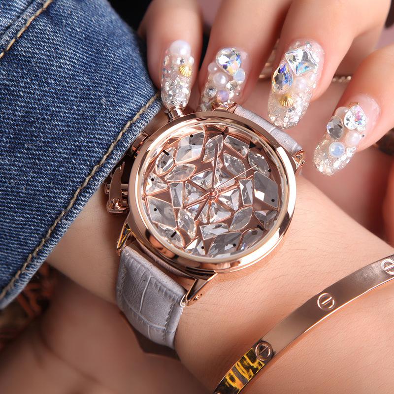 Wristwatches Ladies Watch Rhinestone Luxury Designer Brand Quartz Leather Watchband Korean Fashion Water Resistant Womens Wholesale, Gray
Wristwatches Ladies Watch Rhinestone Luxury Designer Brand Quartz Leather Watchband Korean Fashion Water Resistant Womens Wholesale, Gray