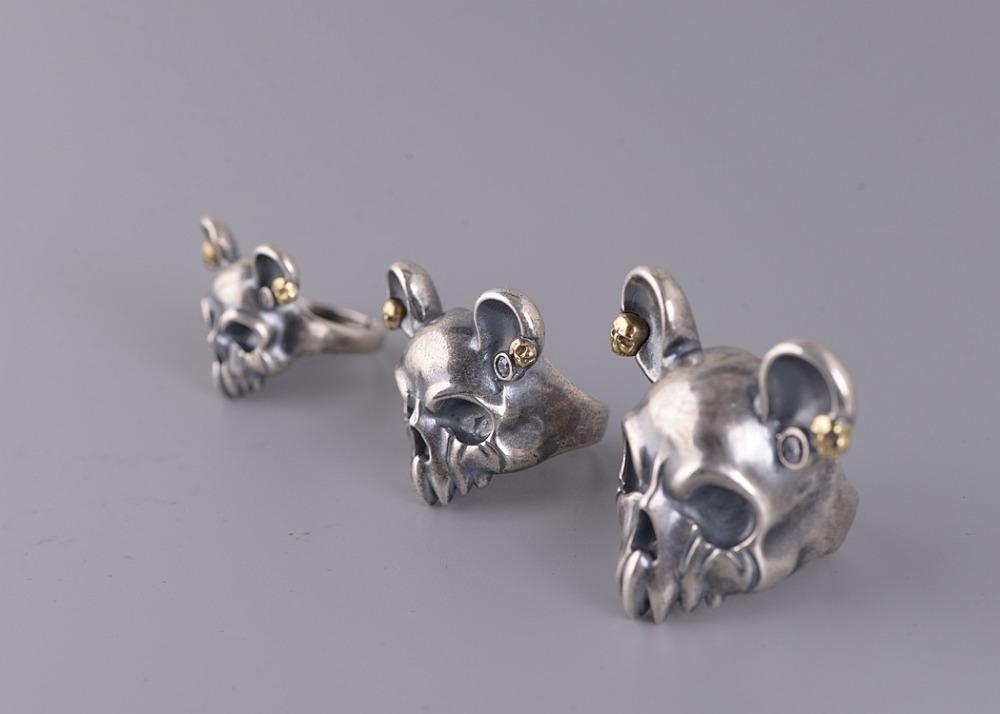 Cluster Rings 925 Sterling Silver Mouse Mice Skull Lovers' Ring Jewelry Women Men Fashion A3009
Cluster Rings 925 Sterling Silver Mouse Mice Skull Lovers' Ring Jewelry Women Men Fashion A3009
