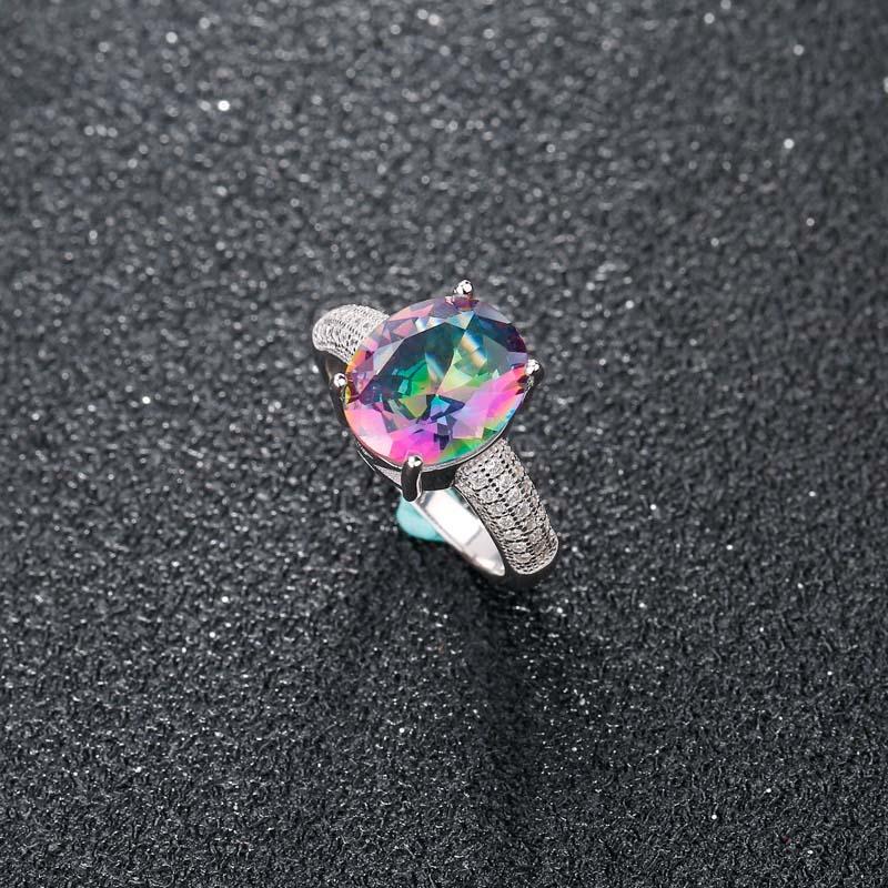 Cluster Rings SA SILVERAGE Fine Jewelry Luxurious Zircon Ring Set 2021 Design 925 Sterling Silver Colorful Stone Wedding For Women
Cluster Rings SA SILVERAGE Fine Jewelry Luxurious Zircon Ring Set 2021 Design 925 Sterling Silver Colorful Stone Wedding For Women
