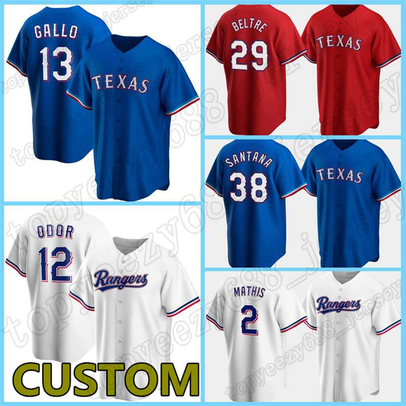 Custom Mens Baseball Jersey Rangers 1 Elvis Andrus 13 Joey Gallo 34 Nolan Ryan 7 Ivan Rodriguez 4 Dak Prescott 3 Delino DeShields Rougned, Blue;black
Custom Mens Baseball Jersey Rangers 1 Elvis Andrus 13 Joey Gallo 34 Nolan Ryan 7 Ivan Rodriguez 4 Dak Prescott 3 Delino DeShields Rougned, Blue;black
