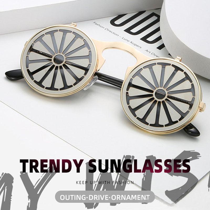Sunglasses Metal Round Steampunk Women Fashion Glasses Man Windmill Flip Design Frame Funny Vintage High Quality O521
Sunglasses Metal Round Steampunk Women Fashion Glasses Man Windmill Flip Design Frame Funny Vintage High Quality O521