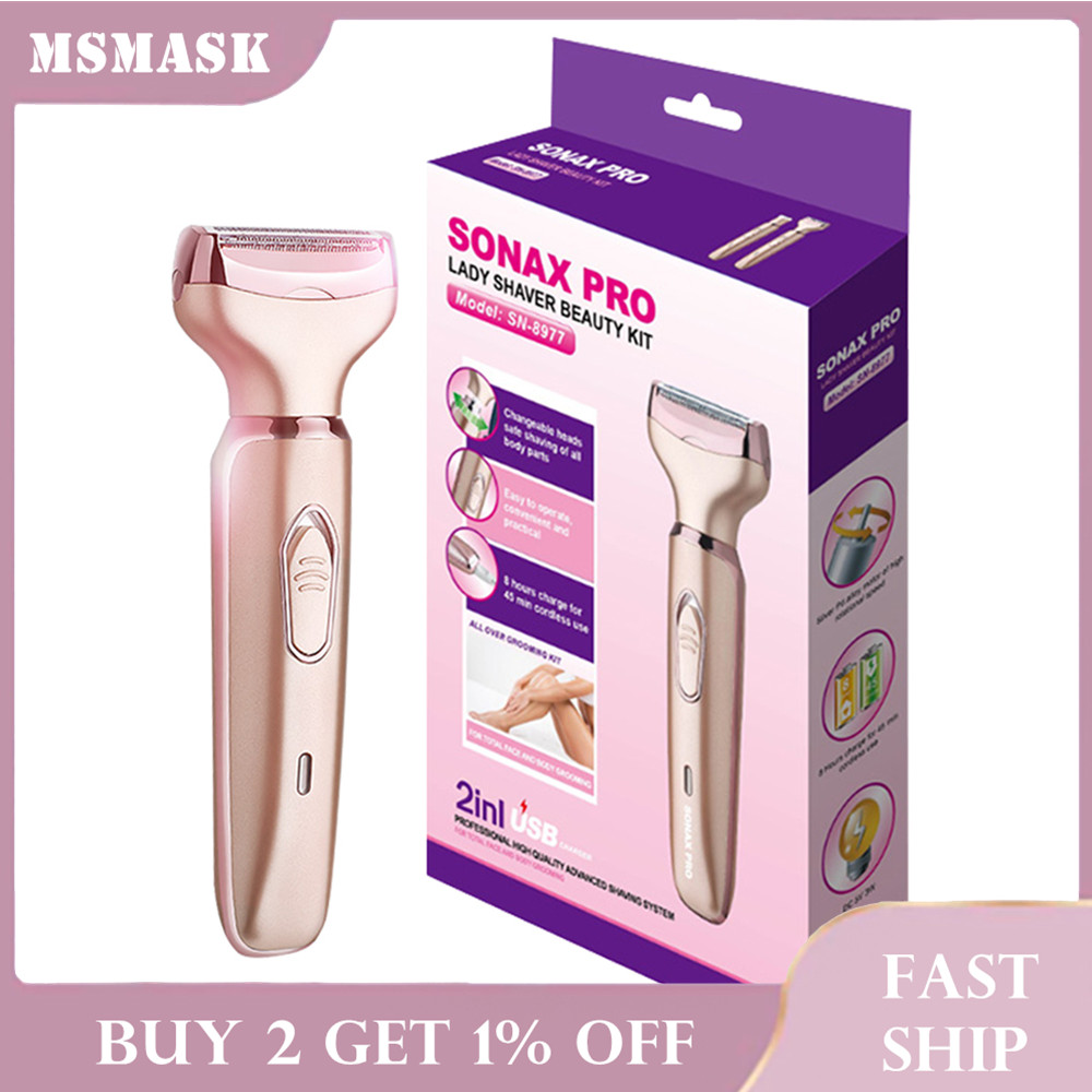 2 In 1 Lady Shaver Women Epilator Face Facial Body Hair Removal Device USB Rechargeable Shaving Machine Electric Trimmer Razor
2 In 1 Lady Shaver Women Epilator Face Facial Body Hair Removal Device USB Rechargeable Shaving Machine Electric Trimmer Razor
