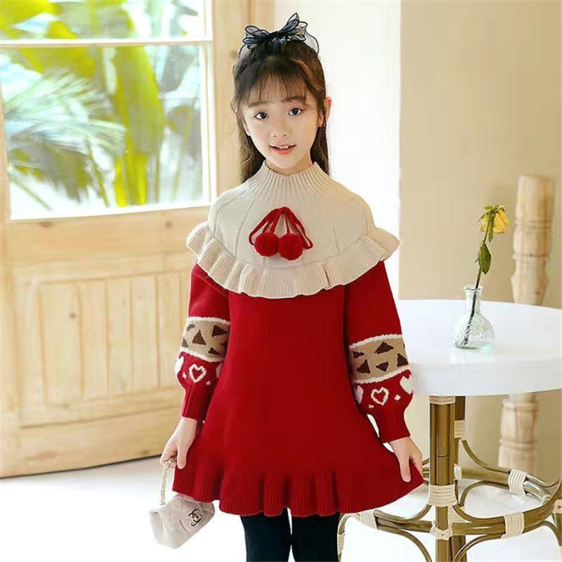 Pullover Girls' Cotton And Linen Princess Dress 2022 Autumn Children O-neck Long-Sleeve Ruffle Dresses Baby Kids Clothing, As picture
Pullover Girls' Cotton And Linen Princess Dress 2022 Autumn Children O-neck Long-Sleeve Ruffle Dresses Baby Kids Clothing, As picture