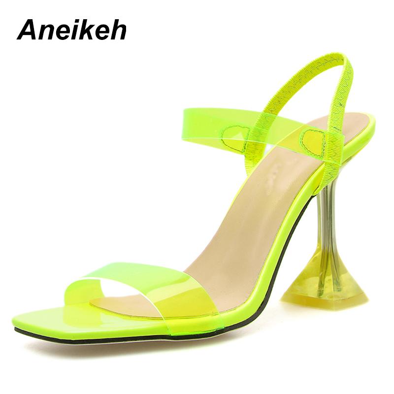 Aneikeh SummerPVC Fashion Sandals Square Head Open Spike Heels High Gladiator Wedding Party Dress Shoes Size 9, Black
Aneikeh SummerPVC Fashion Sandals Square Head Open Spike Heels High Gladiator Wedding Party Dress Shoes Size 9, Black