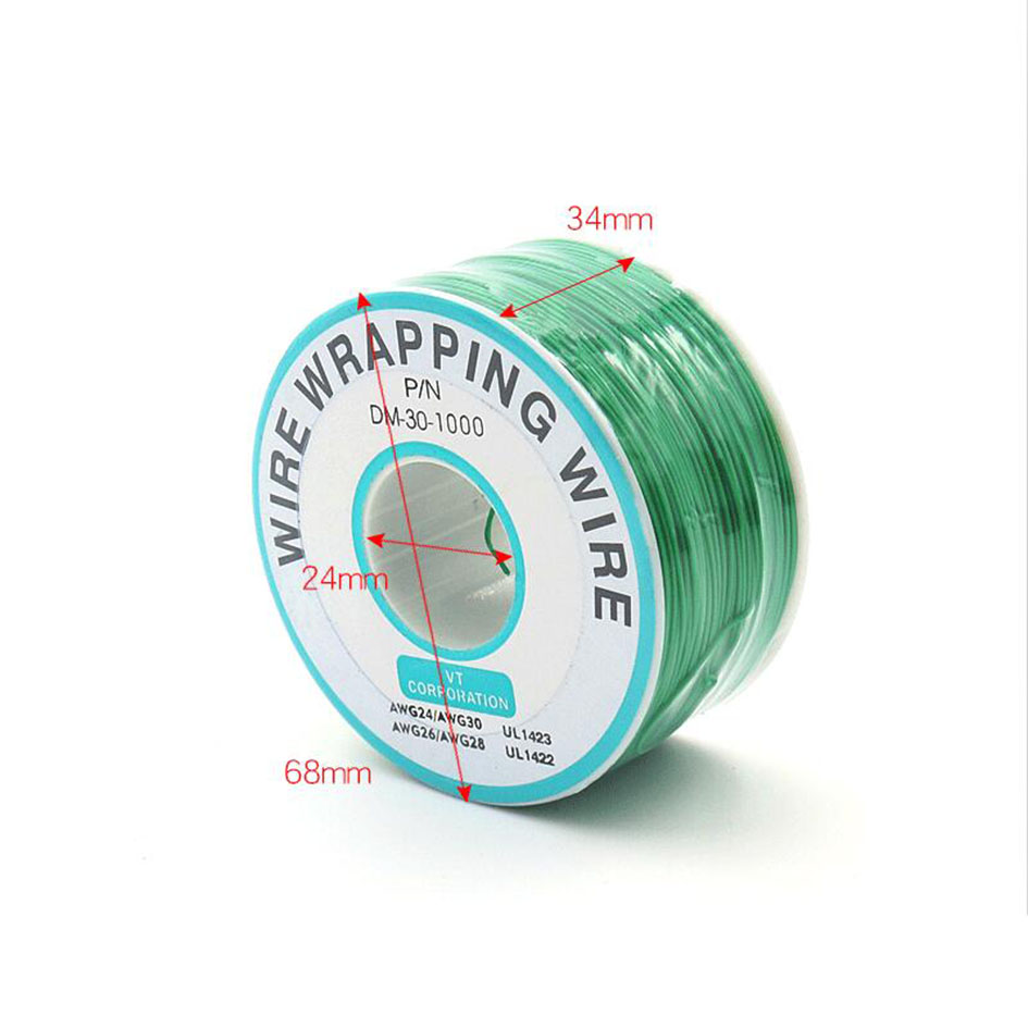 Colourful 250 Meter Circuit Board PCB Jump Line Copper Fly OK Wire Wrapping Wire Wholesale