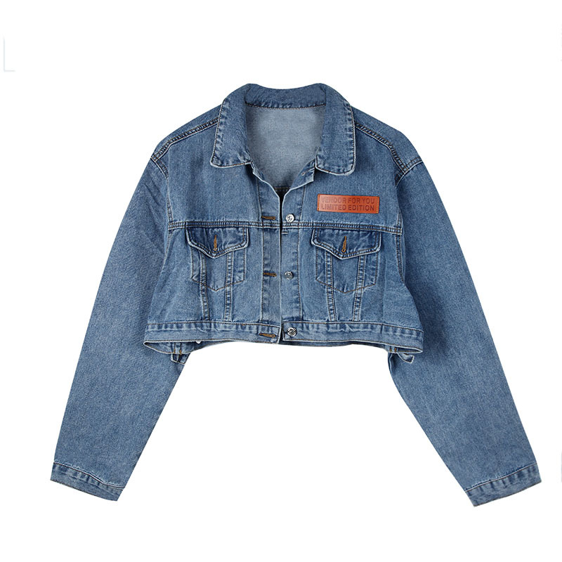 Genayooa Korean Style Coats And Jackets Women Long Sleeve Casual Loose Demin Jeans Coat Streetwear Autumn Winter 210417