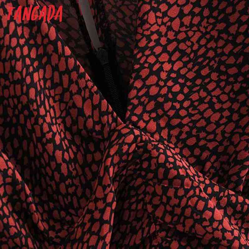 Fashion Women Leopard Print Chiffon Long Sleeve High Street Ladies Mini Dress 5D53 210416
