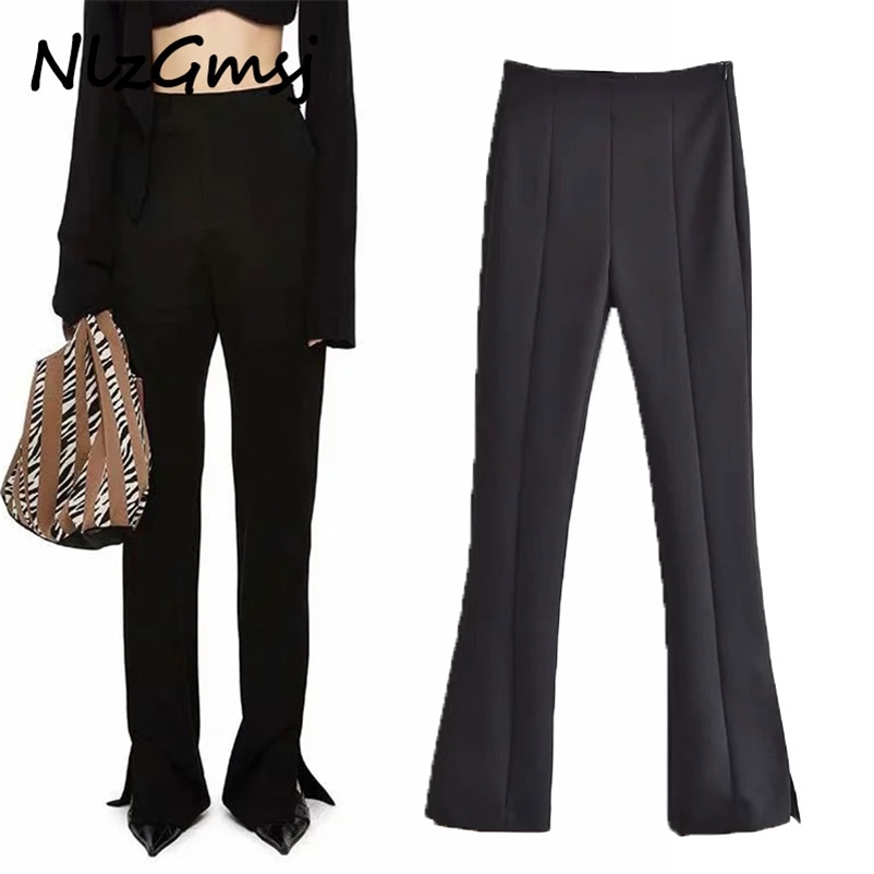Pant Women Vintage Flare Pants Autumn High Waist Elastic Trousers Ankle Length Side Zipper Plus Size 04 210628, As picture
Pant Women Vintage Flare Pants Autumn High Waist Elastic Trousers Ankle Length Side Zipper Plus Size 04 210628, As picture