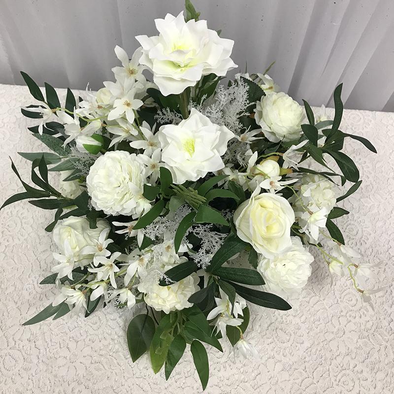 Customize 40cm Artificial Rose Wedding Table Decor Flower Ball Centerpieces Backdrop Party Floral Road Lead Decorative Flowers & Wreaths