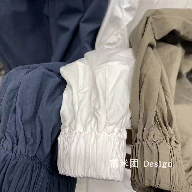 Arrival Summer Korean Style Women Loose Casual Elastic Waist Ankle-length Pants All-matched Cotton Harem T01 210512