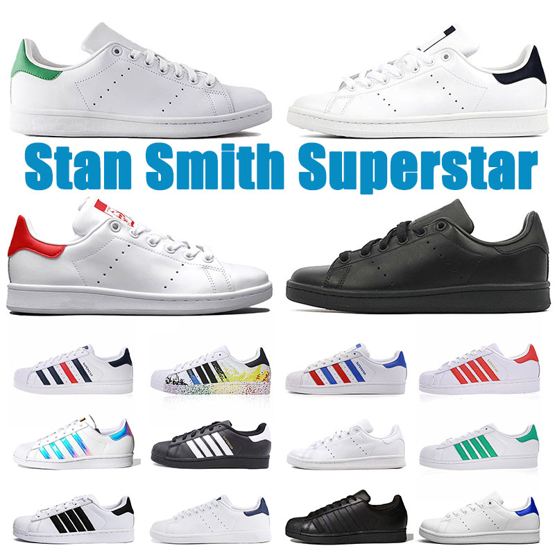 Adds Stan Smith Superstar Luxurys Designers Casual Shoes Triple black Oreo Silver Laser White Red Platform sneakers Men Women Trianers Comfo
Adds Stan Smith Superstar Luxurys Designers Casual Shoes Triple black Oreo Silver Laser White Red Platform sneakers Men Women Trianers Comfo