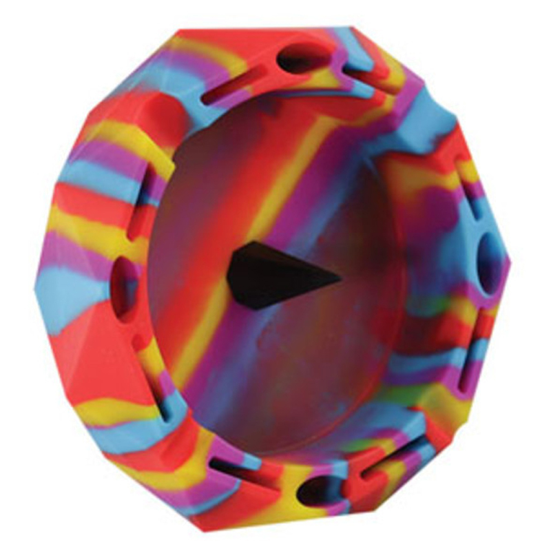 ular Fashion Ashtrays Creative Silicone Geometry Household Holders Colorful Beautiful New Arrival Ash Tray VT1976 Free shipping