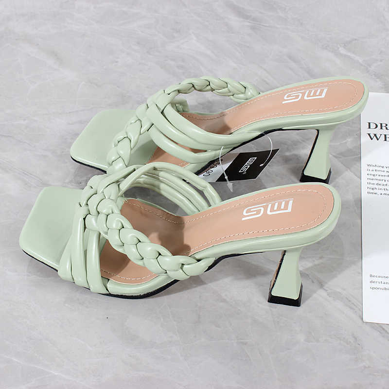 Women's sandals 2021 summer new fashion hand-woven PU high-heel sandals comfortable and sexy European and American outside 7.5CM Y0721, Black
Women's sandals 2021 summer new fashion hand-woven PU high-heel sandals comfortable and sexy European and American outside 7.5CM Y0721, Black