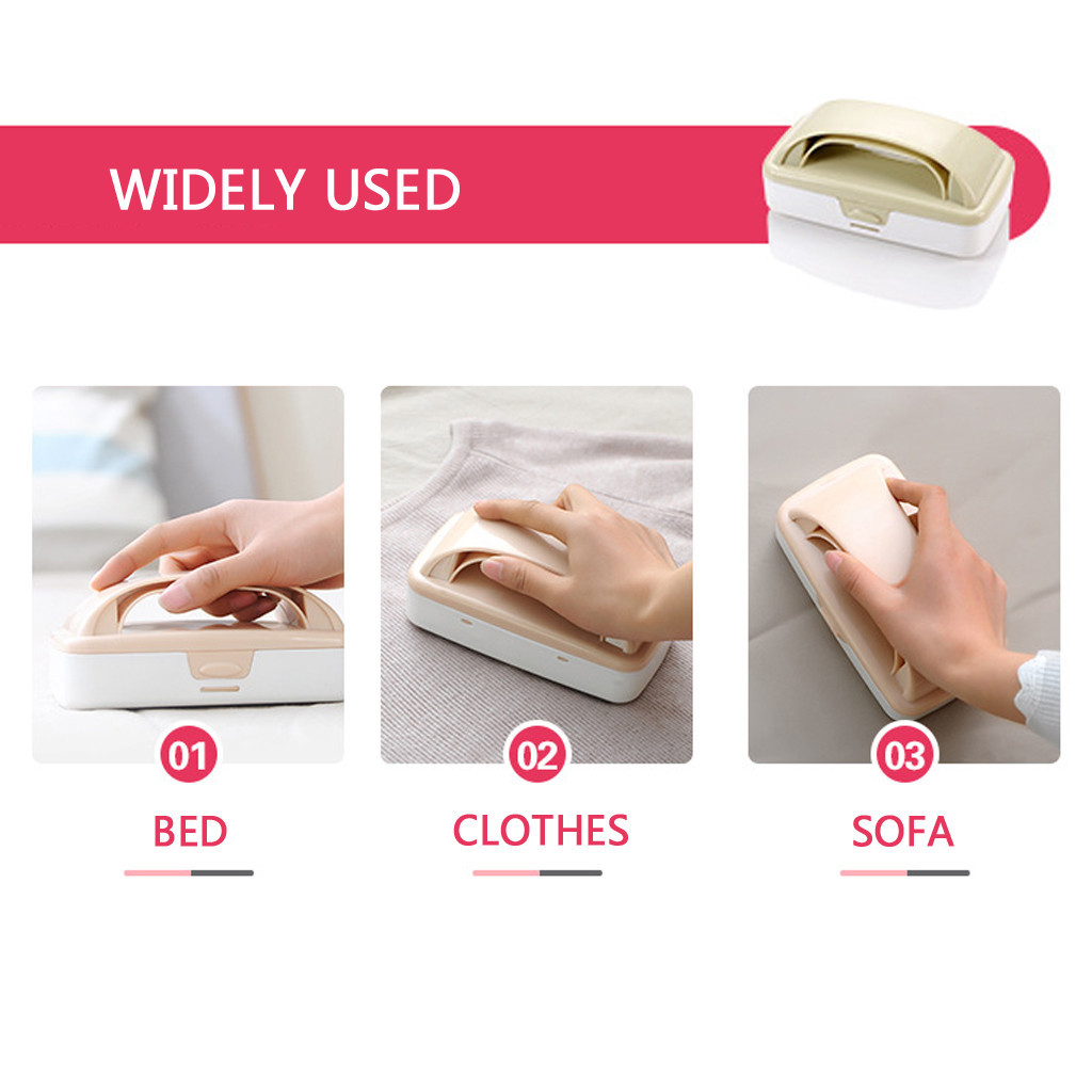 Non-static hair remover of double-rolling lint dust for wool clothing, knitted or crocheted, upholstery and more shell of abs + bris nylon