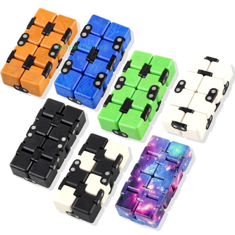 2021 DHL Infinity Magic Cube Creative Galaxy Fidget toys Antistress Office Flip Cubic Puzzle Mini Blocks Decompression Toy In Stock