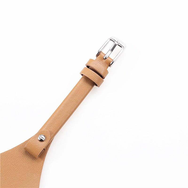 8mm Watch Band Genuine Leather Strap Women Wristband For Es3077 2830 3262 3060 4176 4119 4026 4340 Small Bracelet Bands