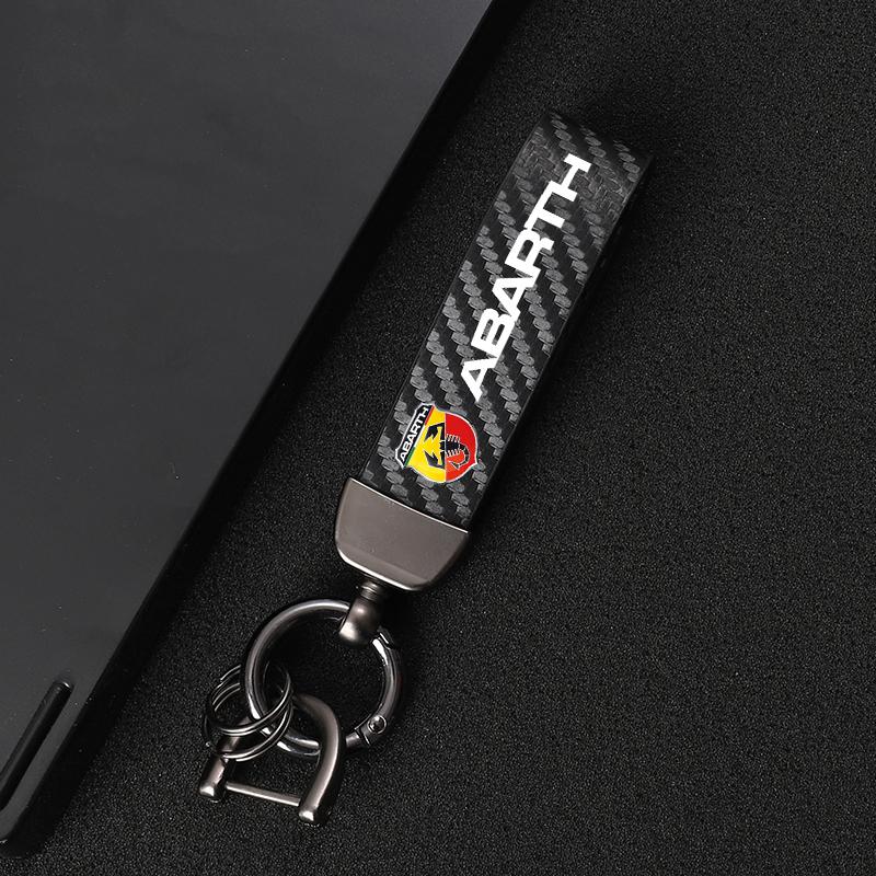 Keychains 4S Leather Car Key Chain 360 Degree Rotating Horseshoe Rings For Fiat Abarth 595 500 124 Spider Accessories
Keychains 4S Leather Car Key Chain 360 Degree Rotating Horseshoe Rings For Fiat Abarth 595 500 124 Spider Accessories