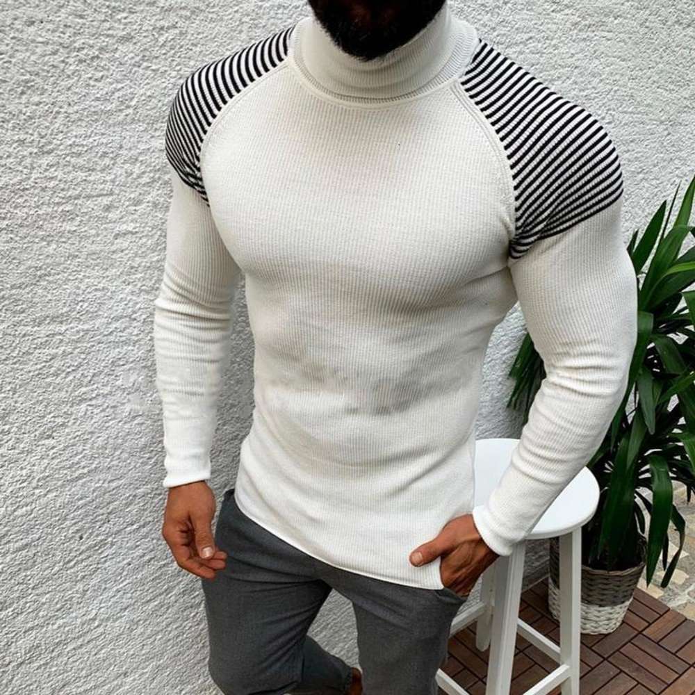 2020 Sweater Men Pullover Sweater Casual Male Knitted Clothes Plus Size Autumn Wineter Turtleneck Slim Fit Warm Tops, White;black
2020 Sweater Men Pullover Sweater Casual Male Knitted Clothes Plus Size Autumn Wineter Turtleneck Slim Fit Warm Tops, White;black