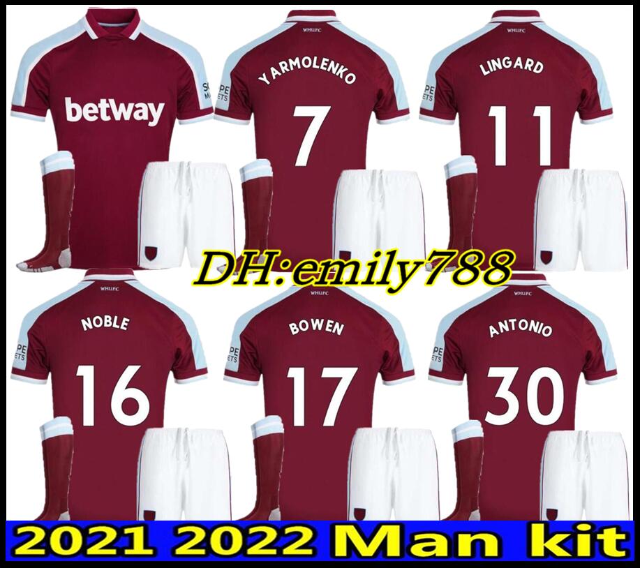Men Kit 21 22 West Soccer Jerseys Ham 2021 2022 United Home YARMOLENKO LANZINI NOBLE BOWEN ANTONIO Football Shirt FORNALS RICE adult Kits se, Black;yellow
Men Kit 21 22 West Soccer Jerseys Ham 2021 2022 United Home YARMOLENKO LANZINI NOBLE BOWEN ANTONIO Football Shirt FORNALS RICE adult Kits se, Black;yellow