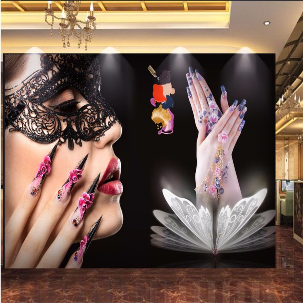 Custom mural 3d photo wallpaper beauty salon manicure tooling background wall decorative painting 3d wallpaper murals