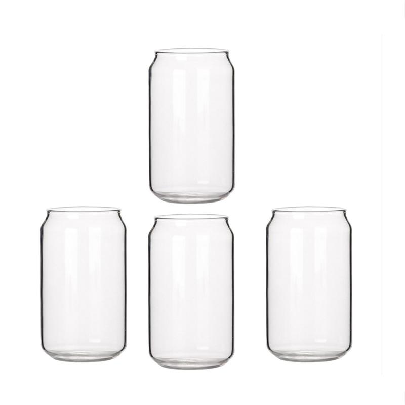Wine Glasses 4 Pack Can Shape Glass Fashion Water Milk Juice Simple Cup Beer Shake Dessert Cola Mug
Wine Glasses 4 Pack Can Shape Glass Fashion Water Milk Juice Simple Cup Beer Shake Dessert Cola Mug
