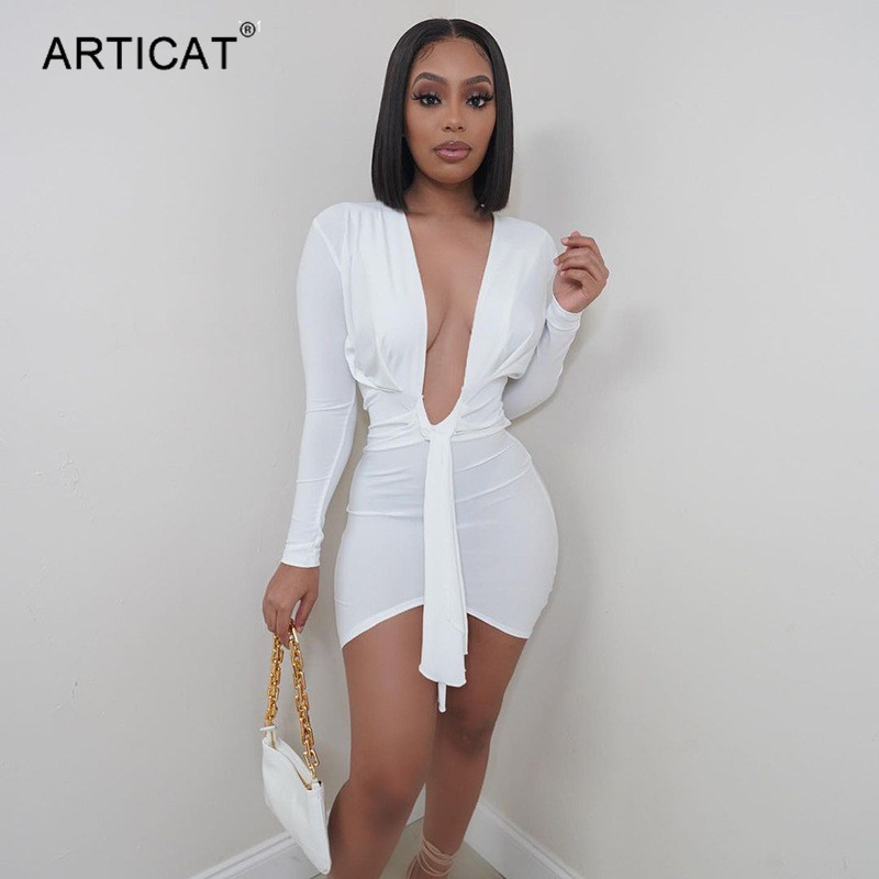 white deep v-neck long sleeve mini dress women ruched bandage bodycon dresses female solid slim night clubwearhigh quality, Black;gray
white deep v-neck long sleeve mini dress women ruched bandage bodycon dresses female solid slim night clubwearhigh quality, Black;gray