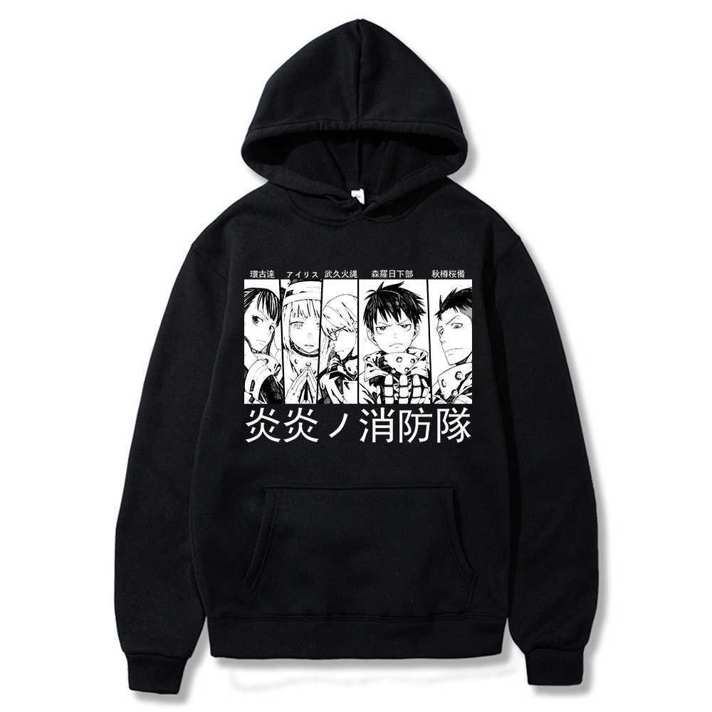 Fire Force Hoodie Men's Sweatshirts Shinra Kusakabe Akitaru Obi Graphic Hoodie for Men Sportswear Cosplay Clothes Y0802, Black
Fire Force Hoodie Men's Sweatshirts Shinra Kusakabe Akitaru Obi Graphic Hoodie for Men Sportswear Cosplay Clothes Y0802, Black