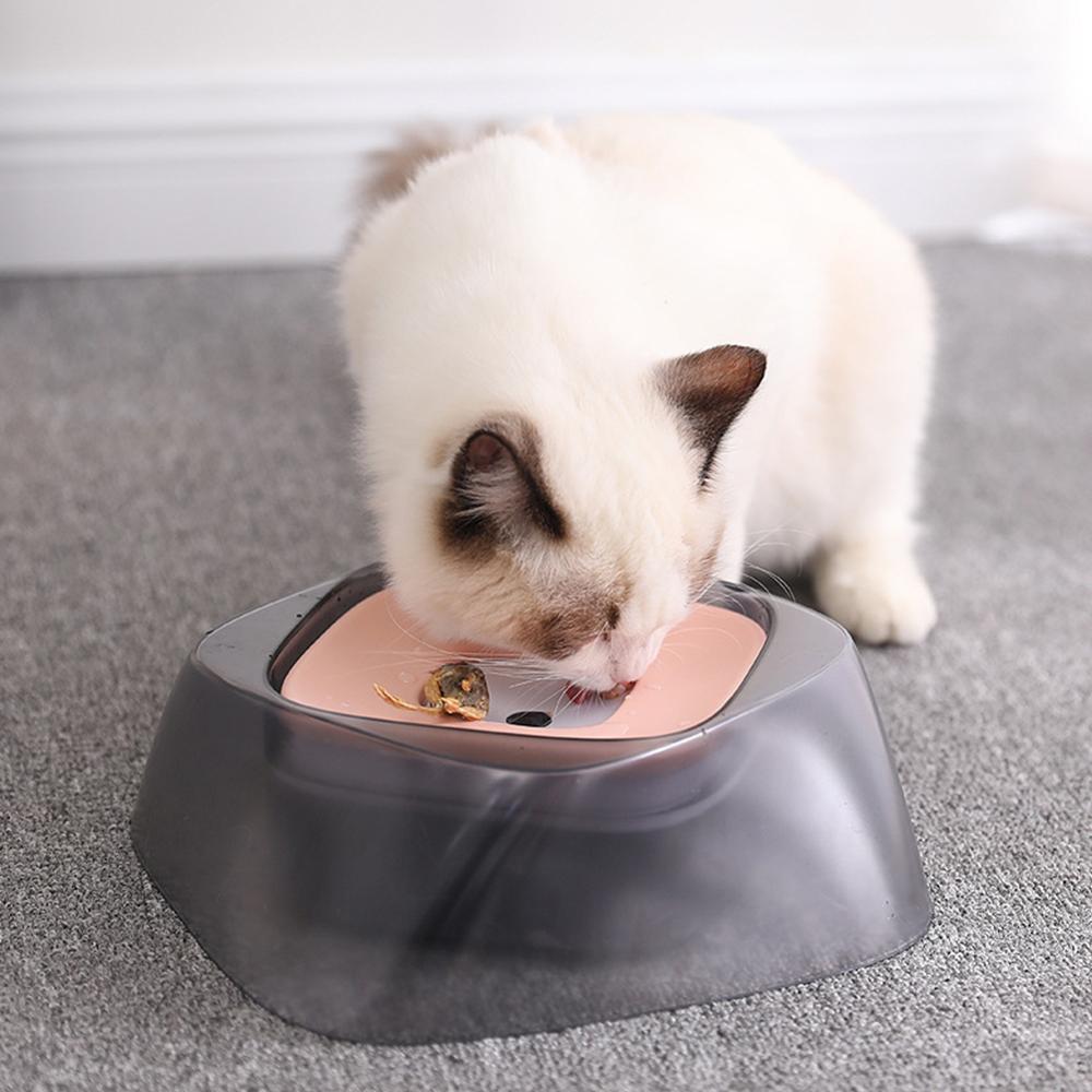 Pet Floating Drinking Water Bowl Dog Cat Non-Wetting Mouth Bowl Pets Drinking Water Dispenser Dog Feeder Large Capacity Fountain