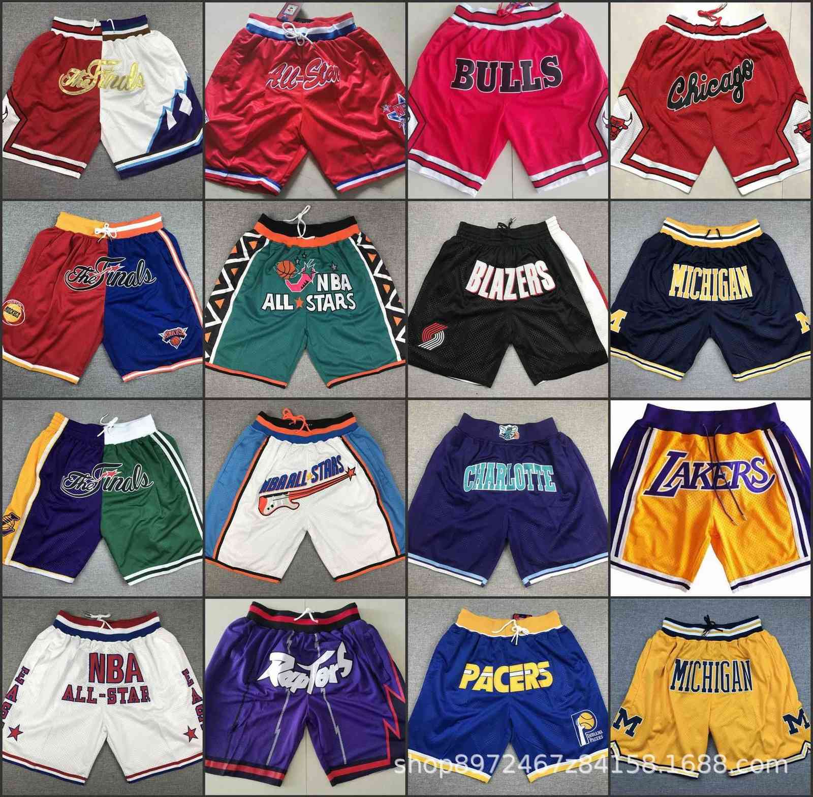 Jersey, Lakers, raptors, bulls, all star embroidered basketball pants, White;black 
Jersey, Lakers, raptors, bulls, all star embroidered basketball pants, White;black