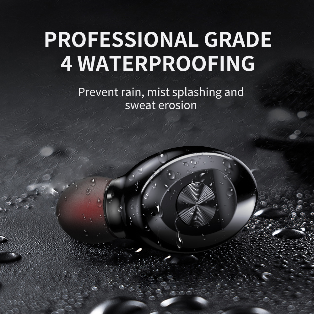 Bluetooth-compatible couteur sans fil casque Sport couteur Mini casque stro son dans loreille IPX5 tanche tws 5.0 affichage de