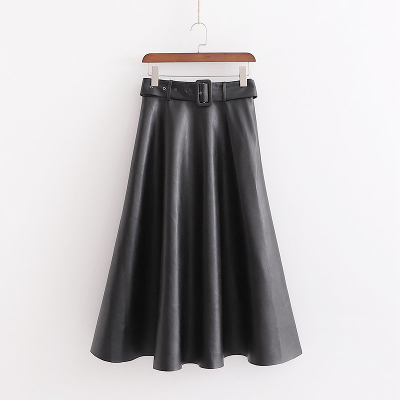 Vintage Chic Black PU Leather Skirt with Belt Fashion Women Long Skirts Side Zipper Casual Falda Mujer 210520, Beige
Vintage Chic Black PU Leather Skirt with Belt Fashion Women Long Skirts Side Zipper Casual Falda Mujer 210520, Beige