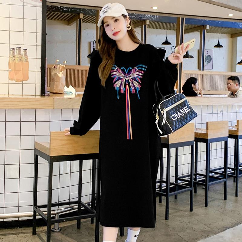 Casual Dresses Make Winter Sets Loose Fat Big Over-the-knee Stretch Cotton Render Dress, Black;gray
Casual Dresses Make Winter Sets Loose Fat Big Over-the-knee Stretch Cotton Render Dress, Black;gray